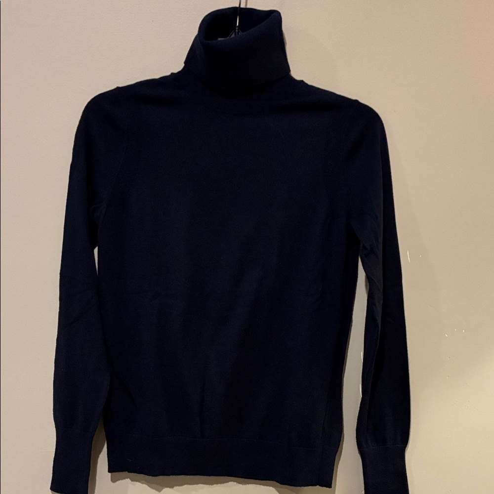 Navy Blue Turtleneck Sweater